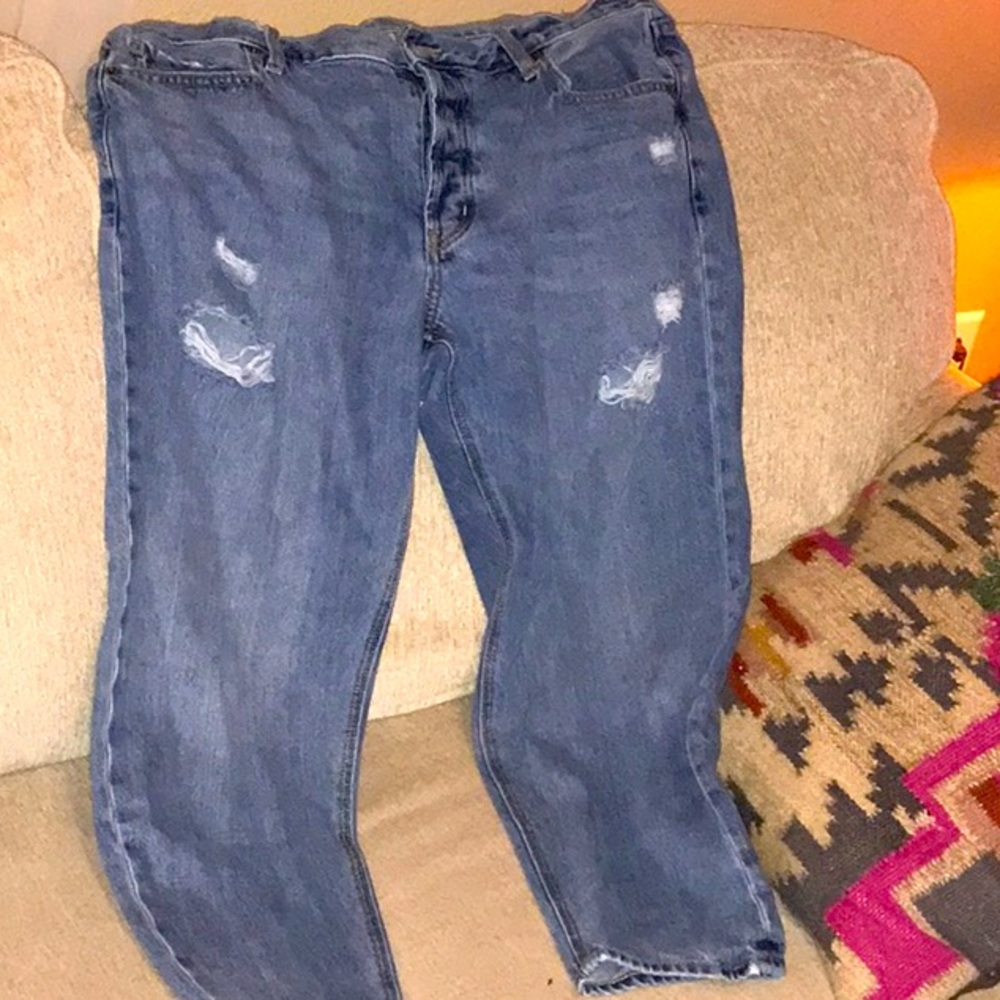 Old Navy Slouchy Taper Highrise Jeans Sz 14